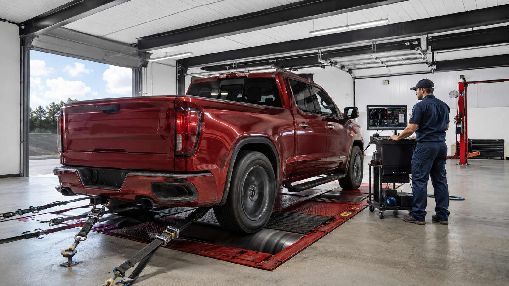 High-performance pickup transmission being validated on a chassis dynamometer